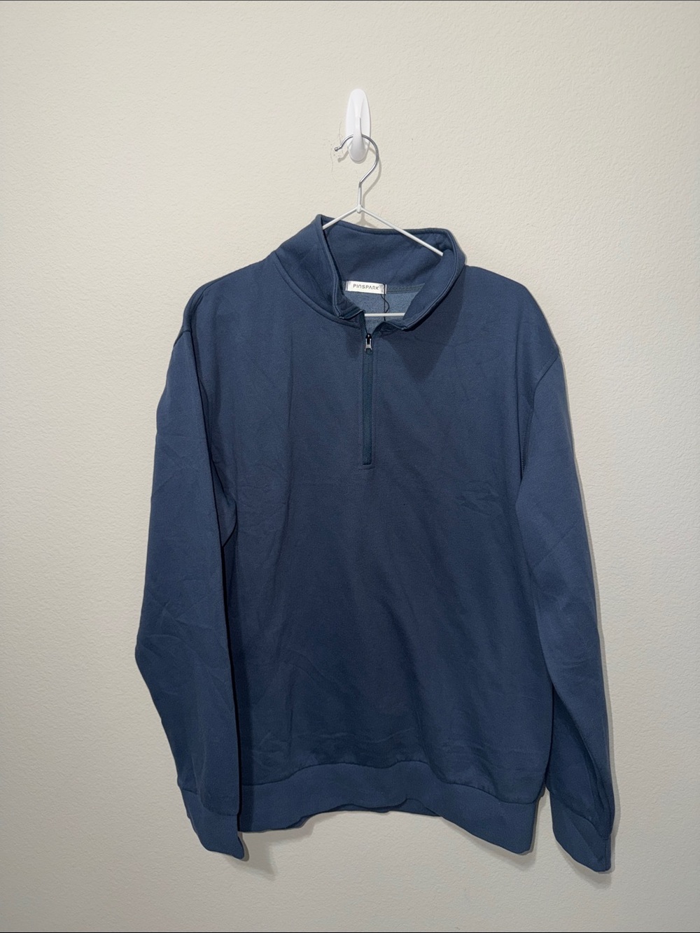 Men's Half-Zip Pullover Sweatshirt in Navy FA26